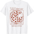 Geometrical Da Vinci Vitruvian Pizza Tee Gift.