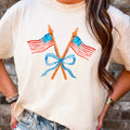 Coquette American Flag July 4th Graphic Shirt |Comfort Color