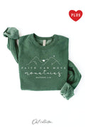 Faith Can Move Mountains Plus Graphic Sweatshirt