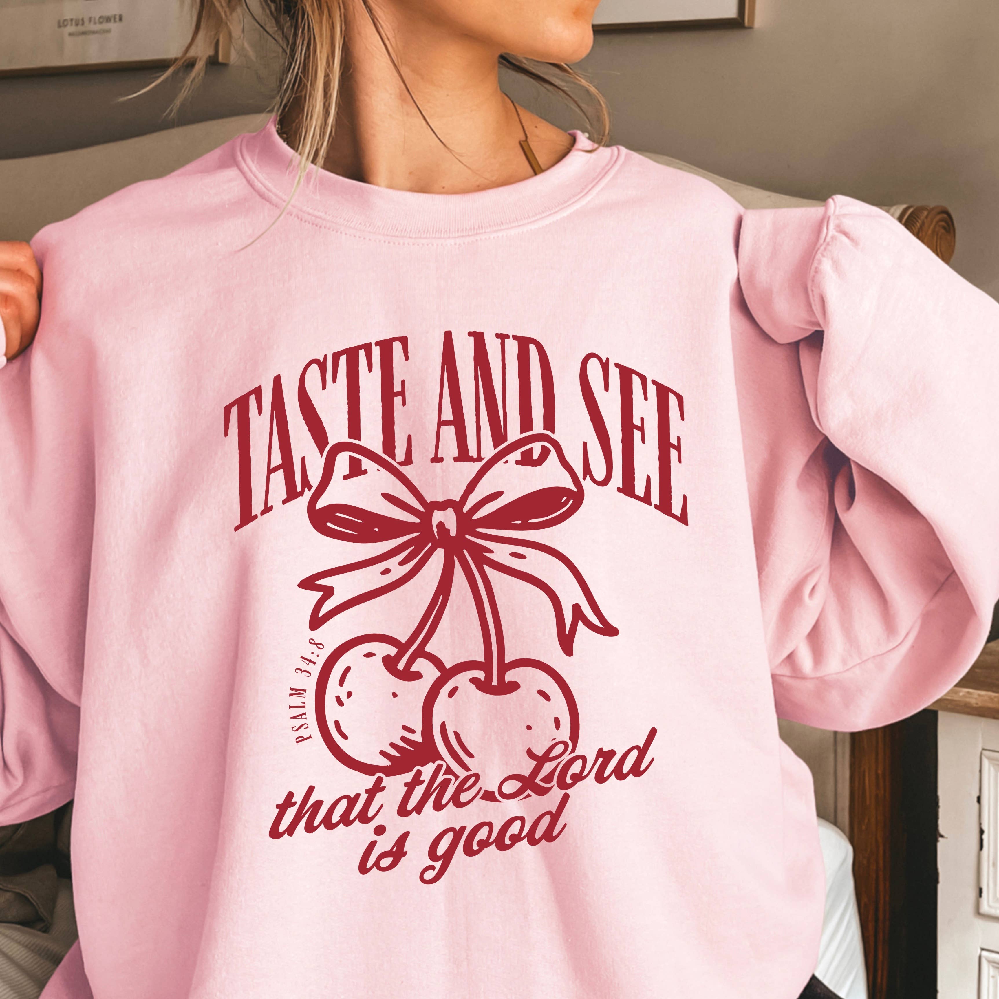 Cherries the Lord Is  Christian Sweatshirt | Gildan Brand