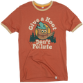 Give A Hoot Ringer Unisex Short Sleeve Tee