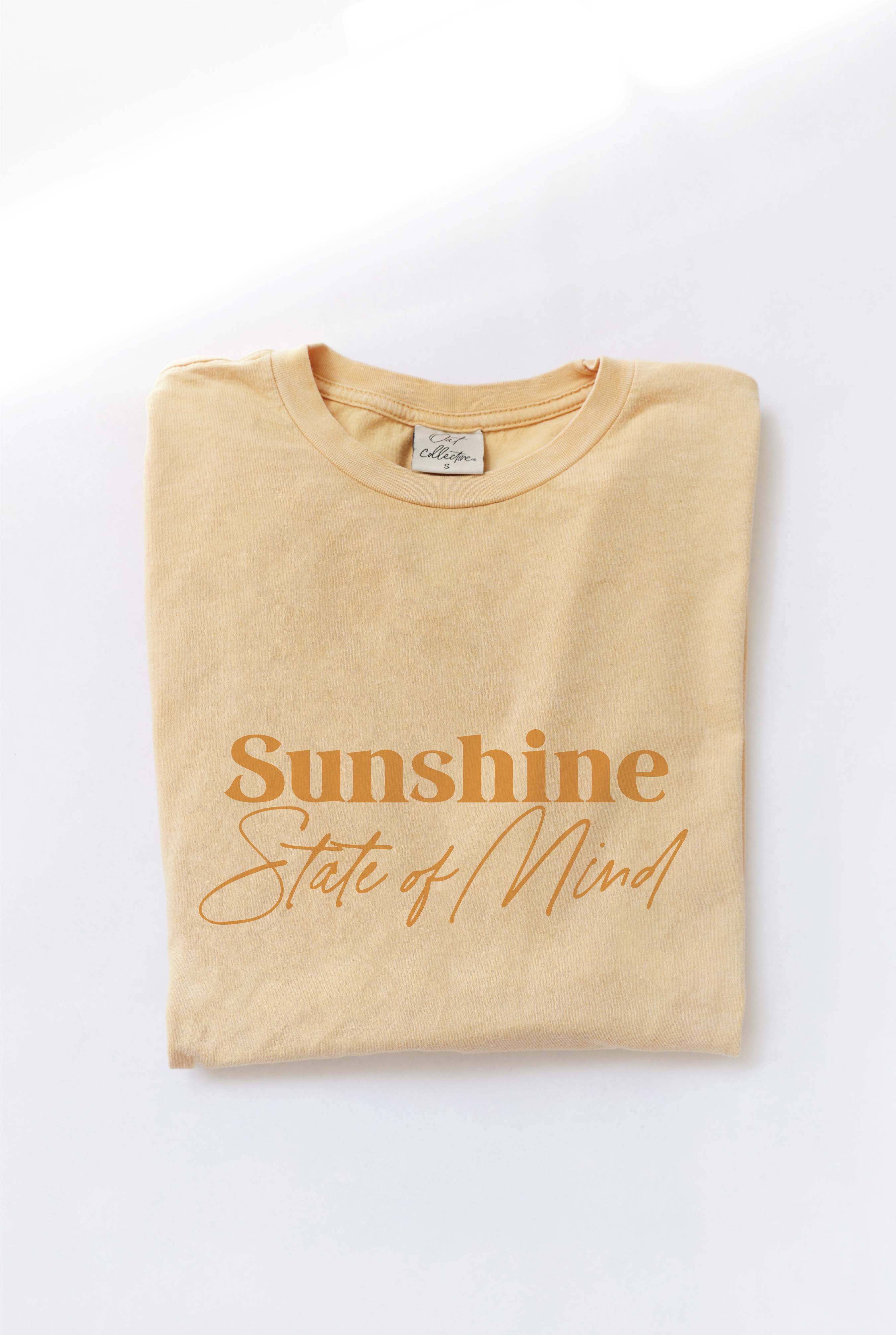 Sunshine State of Mind Mineral Washed Graphic Top