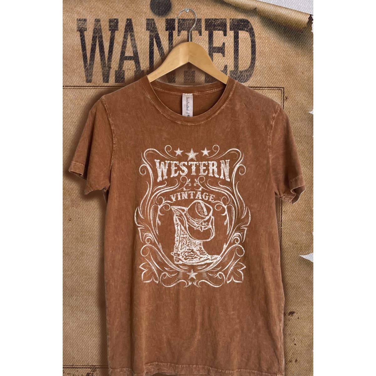 Western Vintage  Mineral Wash Vintage  Graphic  Tee