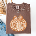 Pumpkin, Faux Lace, Halloween, Autumn, Fall T-Shirt