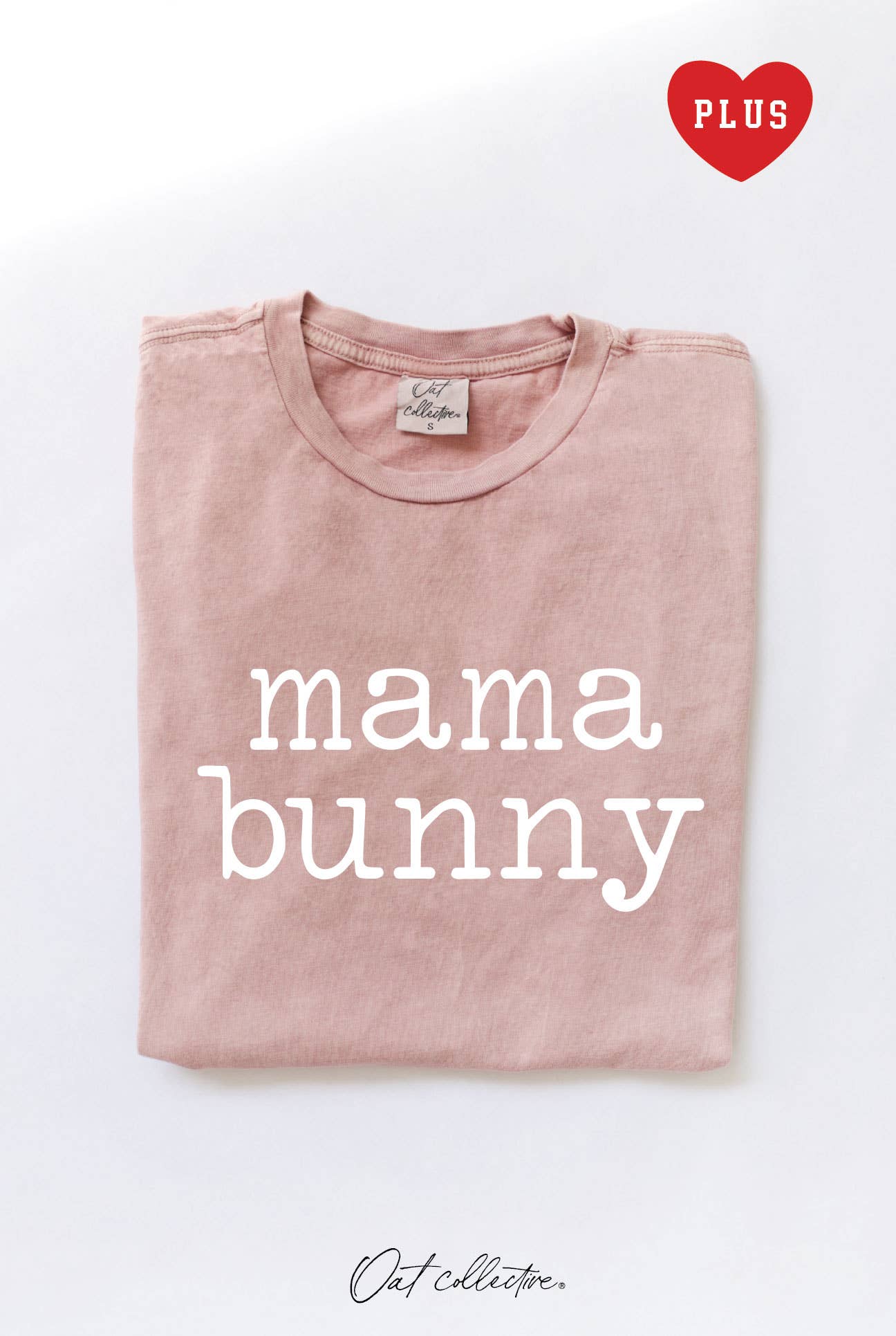 Mama Bunny Plus Mineral Graphic Top