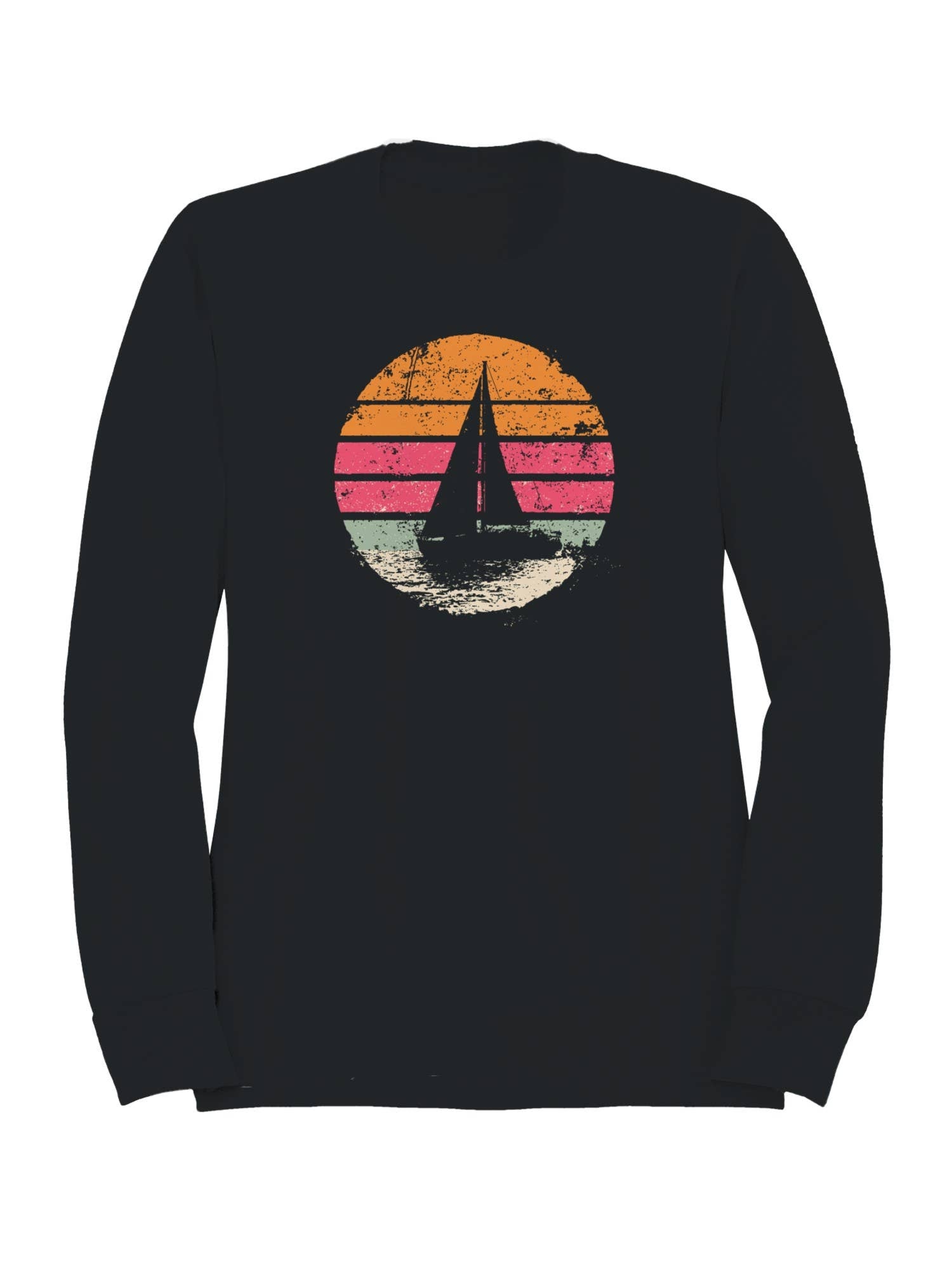 Retro Sunset Sailing Adventure Men's Sweatshirt
