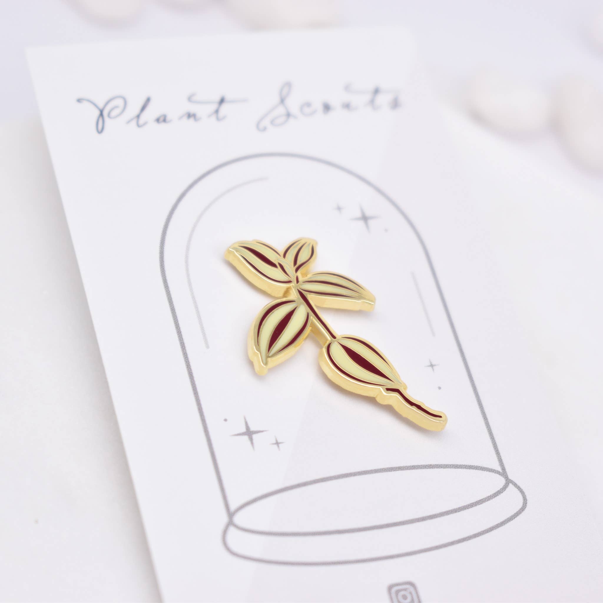 Tradescantia Zebrina Plant Enamel Pin