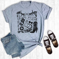 Western Cowgirl Cowskull Graphic Tee