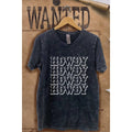 Howdy  Mineral Wash Vintage  Graphic  Tee