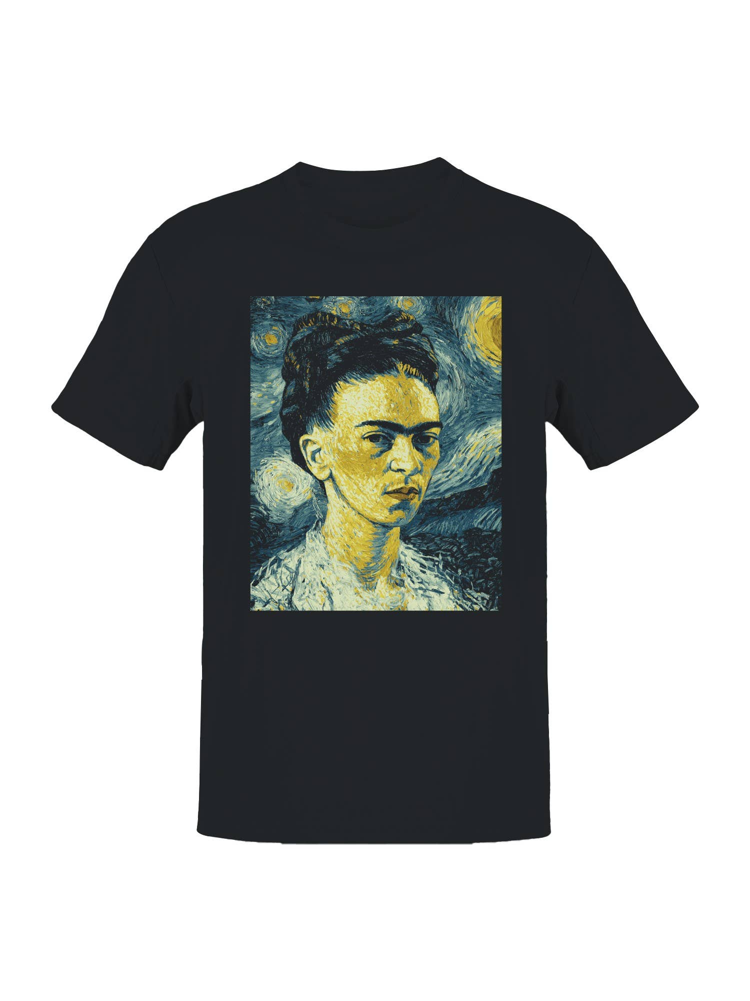 Starry Night Inspired Portrait Art Men's T-Shirt