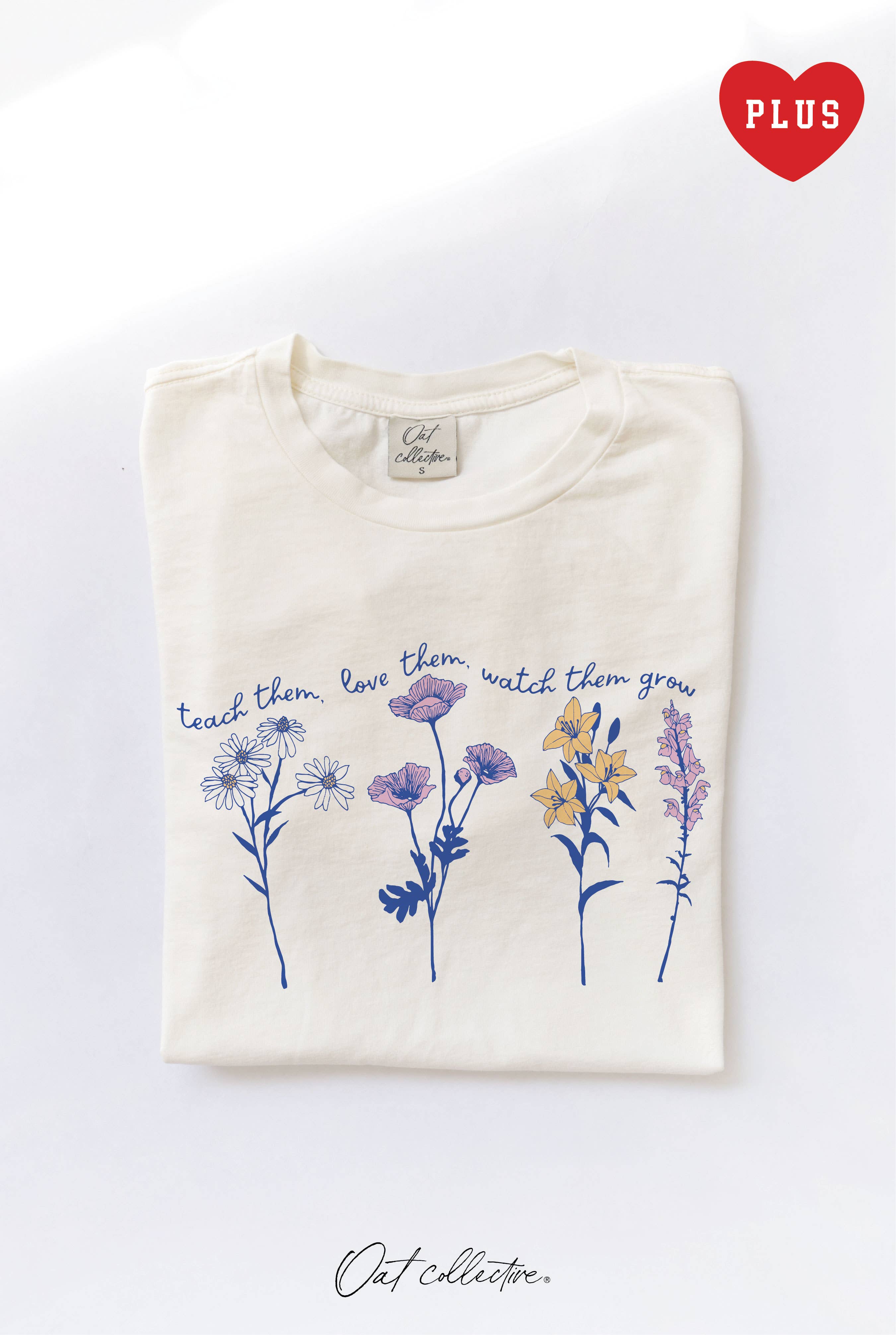 Love Them, Teach Them Plus Mineral Graphic Top