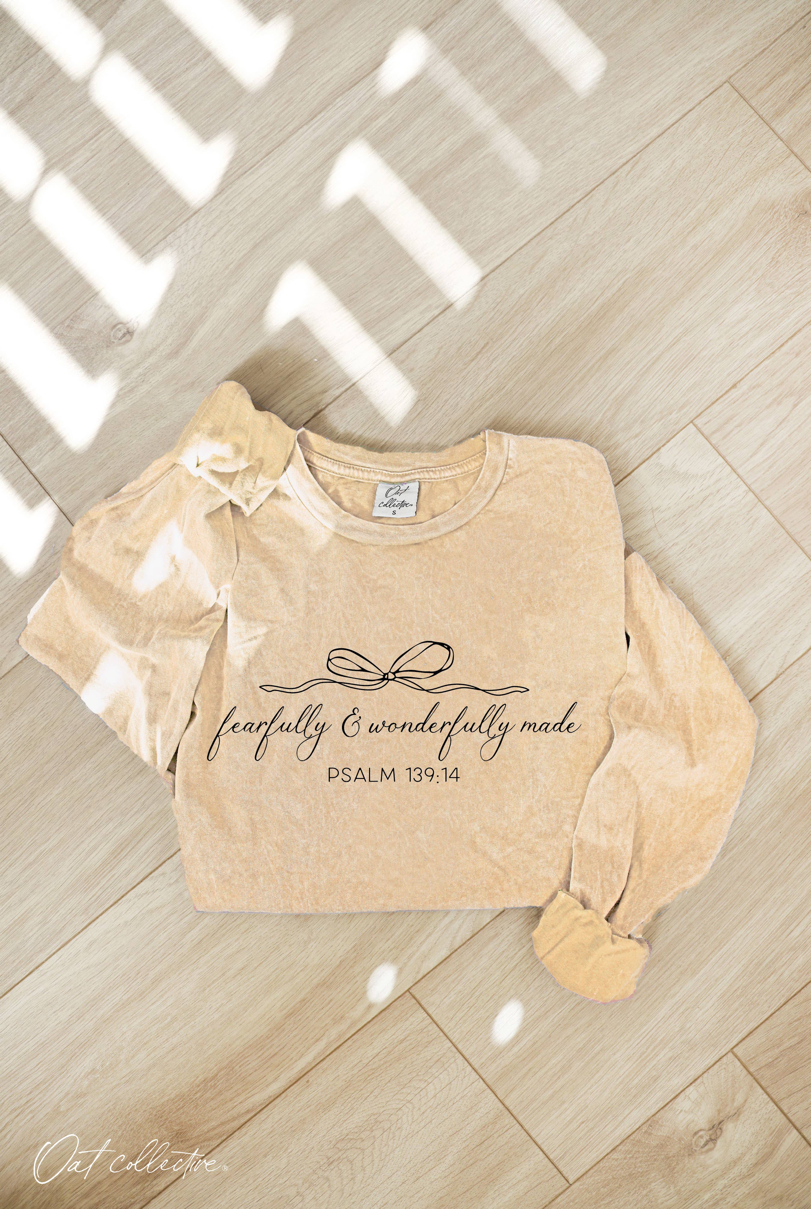 Fearfully Mineral Washed Long Sleeve Graphic
