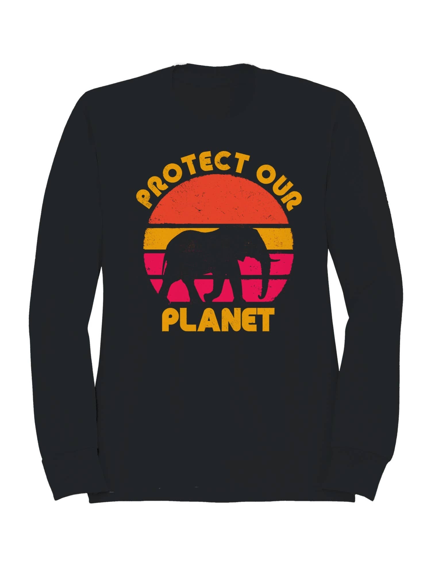 Protect Our Planet Elephant Sunset Men's Sweatshirt