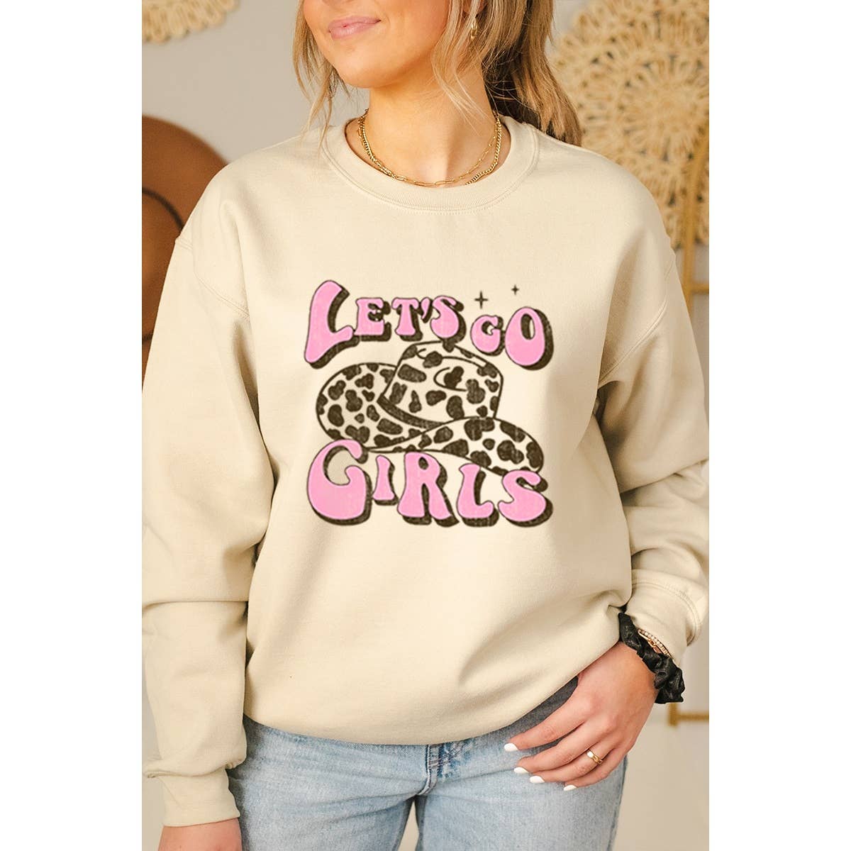 Let Go Girls  Vintage   Graphic  Oversized Tee