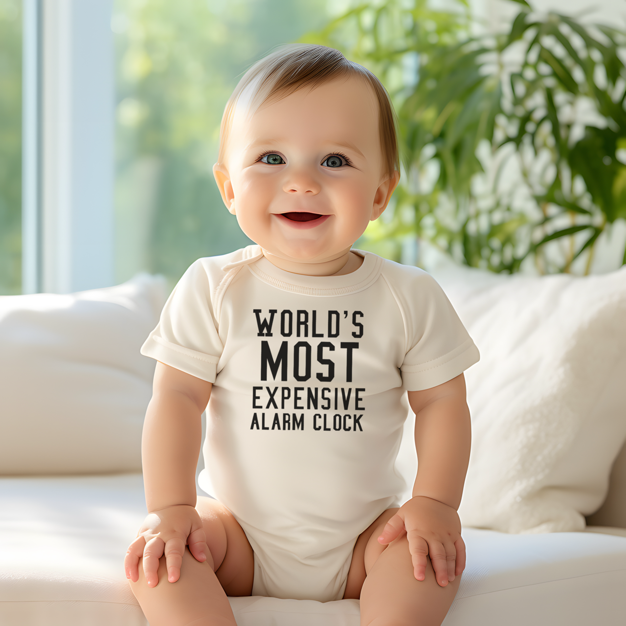 World's Most Expensive Alarm Clock Baby Onesie