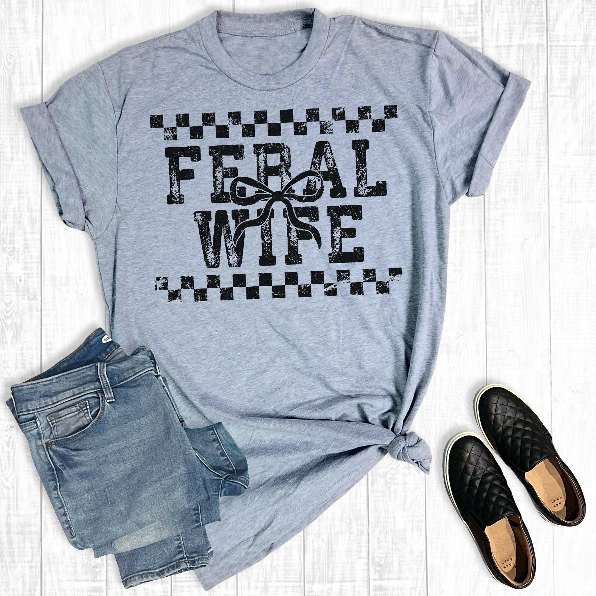 Funny Feral Wife Graphic Tee