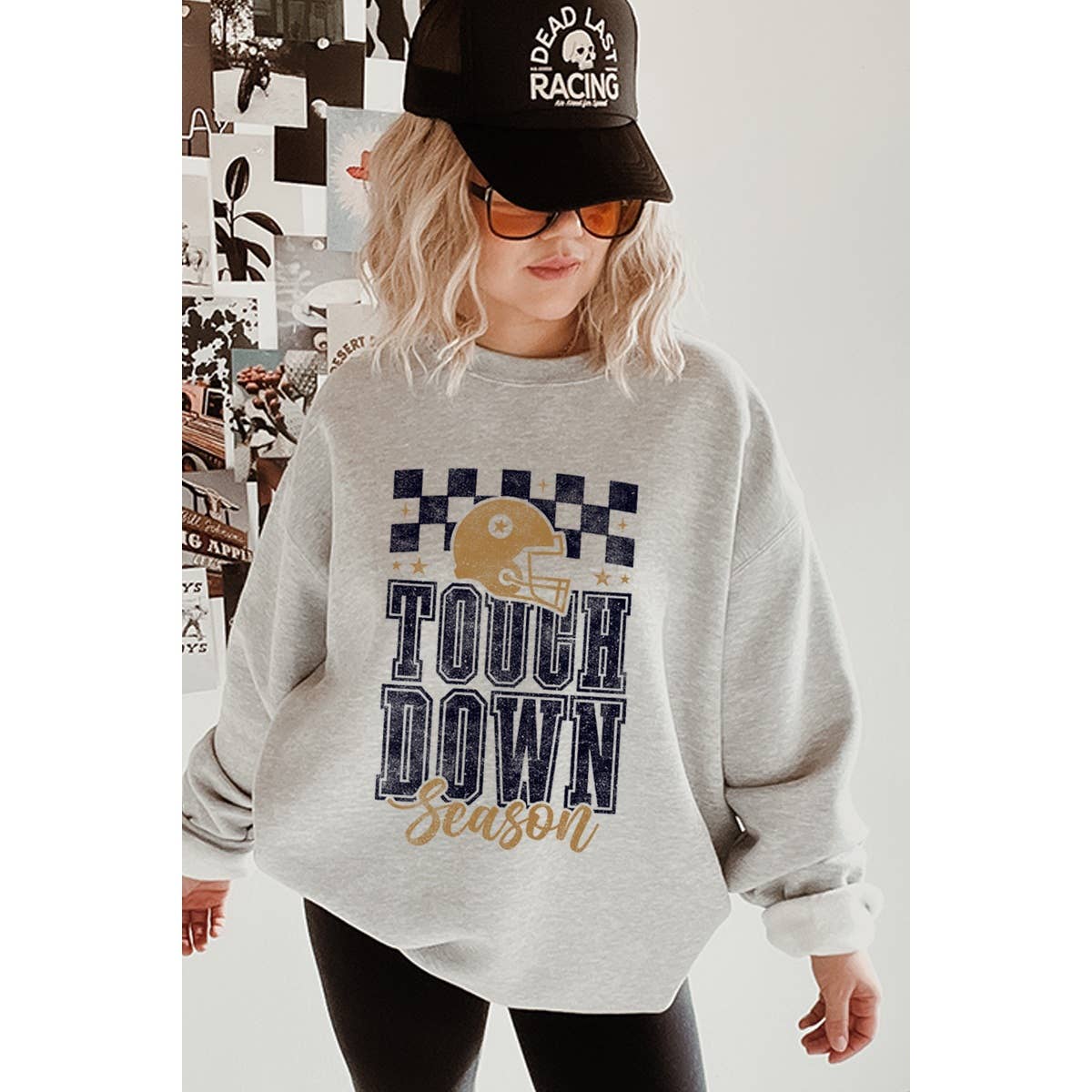 Touch Down Season Vintage Graphic Sweatshirts