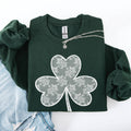 Lace, Coquette Shamrock St Patrick's Day Shamrock Sweatshirt