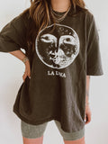 La Luna Bohemian Graphic Tee - Smoke