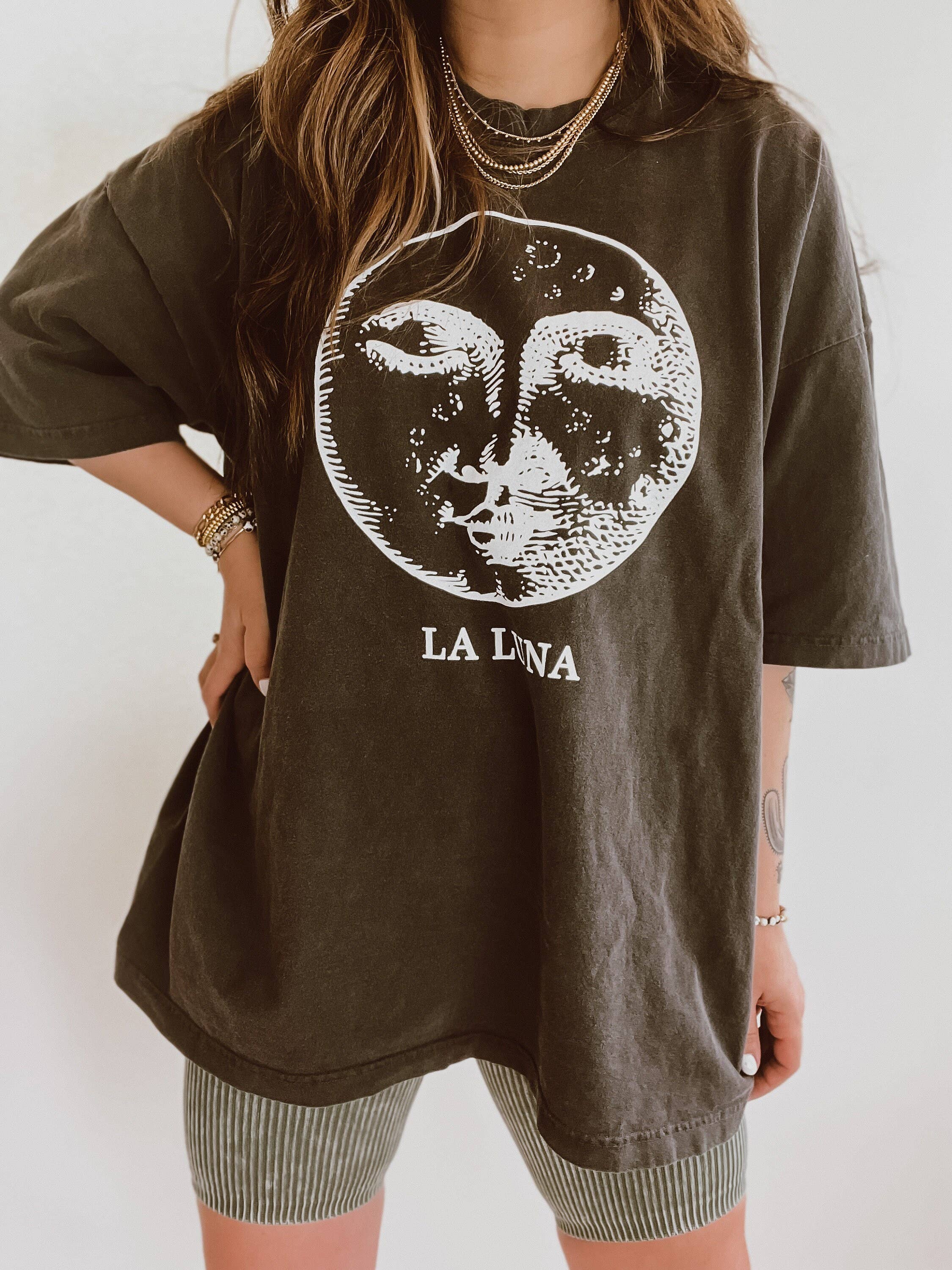 La Luna Bohemian Graphic Tee - Smoke