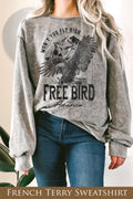 Free Bird America Graphix Mineral Terry Sweatshirts