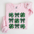 Sparkly Clover, Faux Sequins, St Patrick's Day Sweatshirt