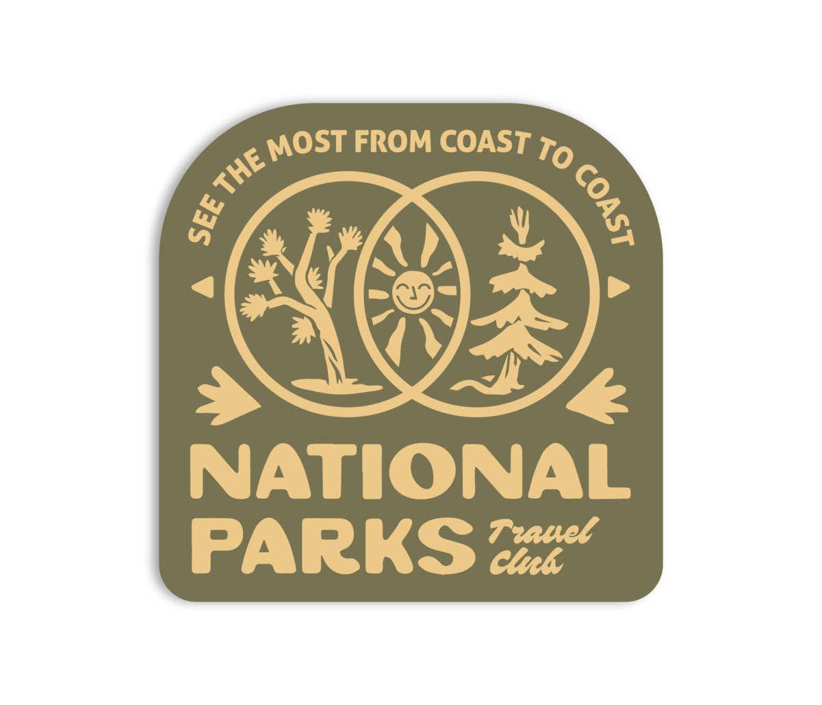 National Parks Coast-To-Coast Sticker
