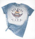 Bad Moms Club Skull + Wine Bleached Tee