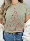 Glitter Christmas Tree Graphic Tshirts