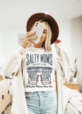 Salty Moms Beach Club Graphic Tee | Summer Tee