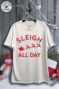 Sleigh All Day Graphic Top