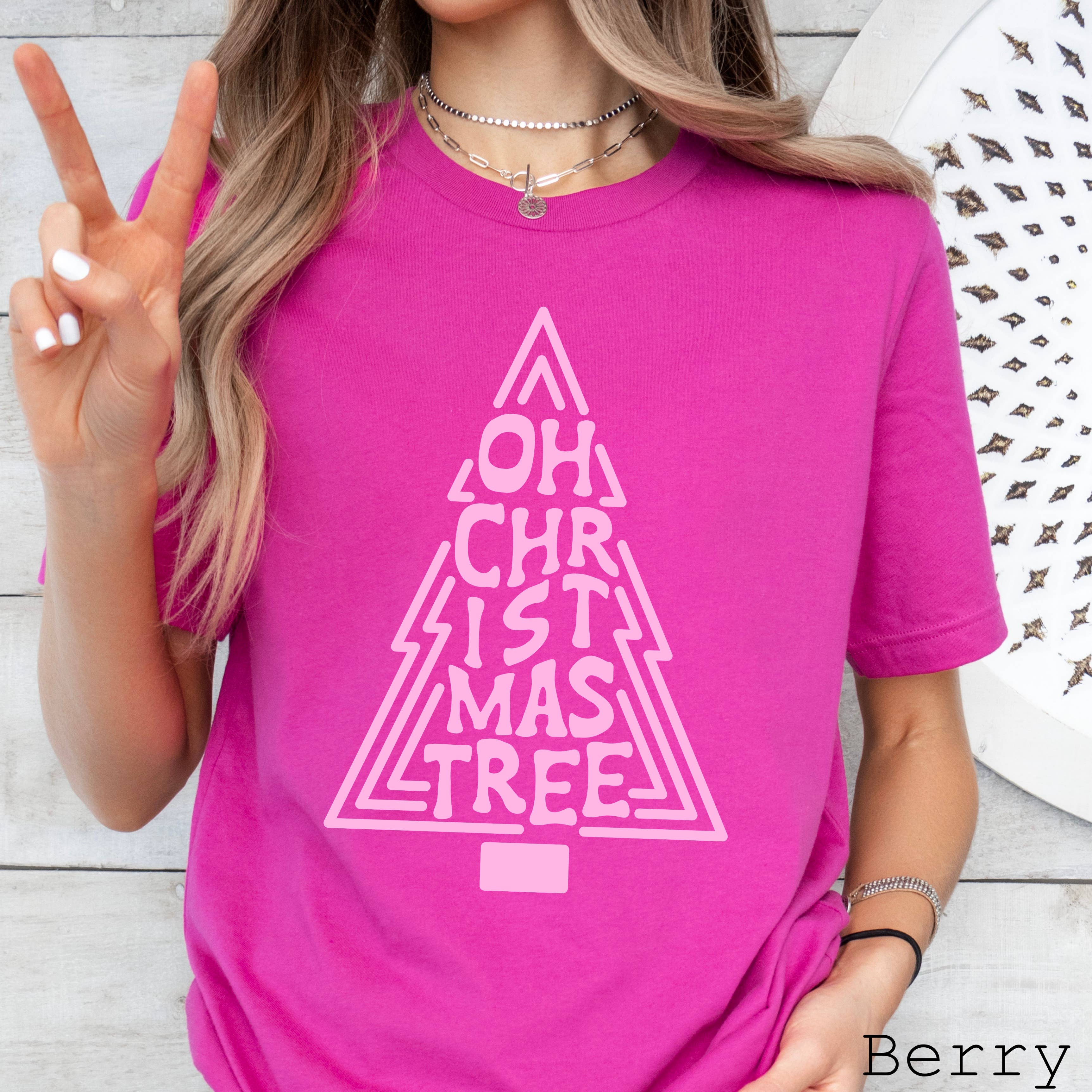 Oh Christmas Tree Christmas 2025 Graphic Tee | Bella Canvas