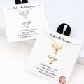 Gold-Dipped Floral Bull Head Pendant Necklace