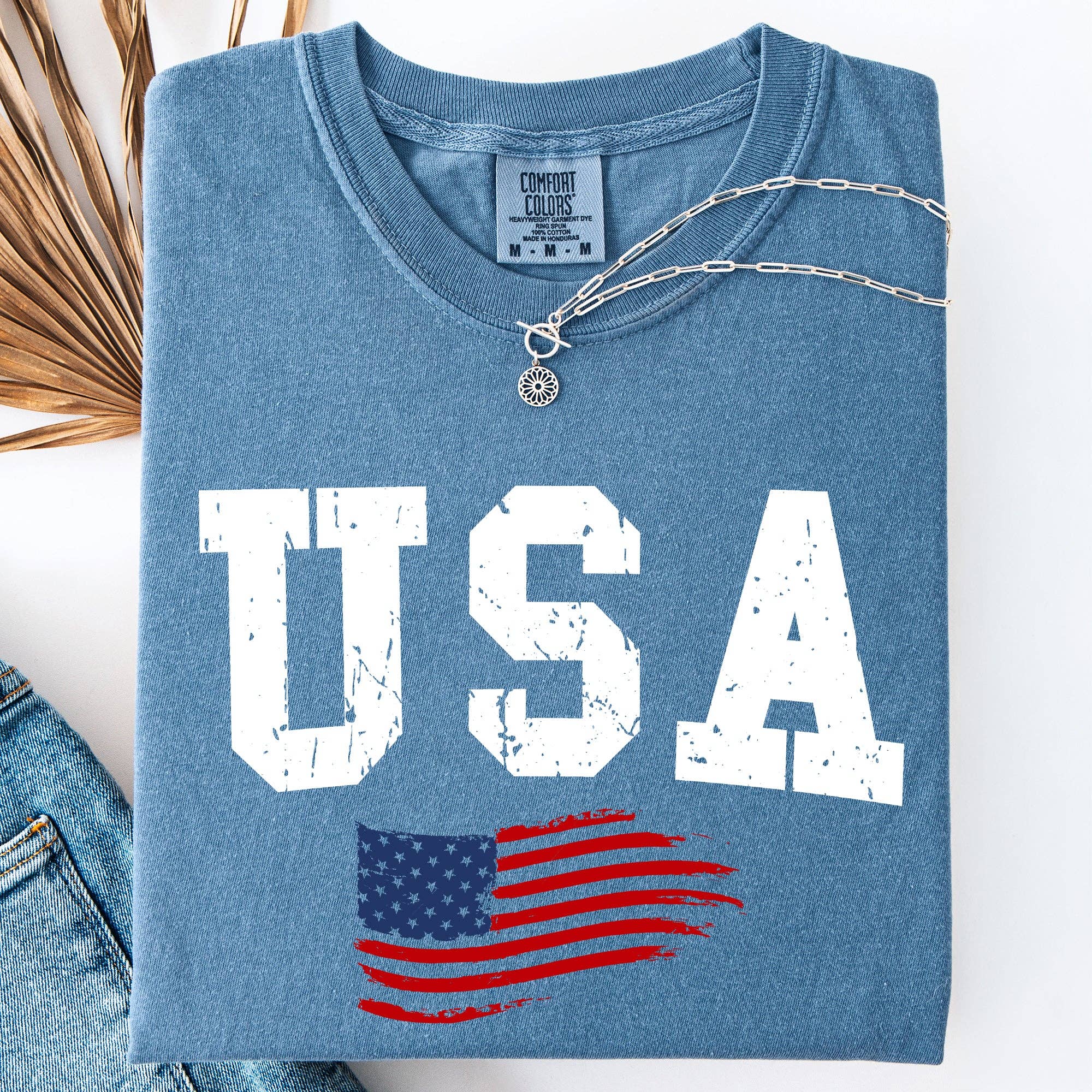 Classic Vintage USA, Flag, America, Comfort Colors T-Shirt