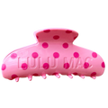 Lulu Mac Hair Clips LM-HR-1001-Pink/Hot Pink Dot