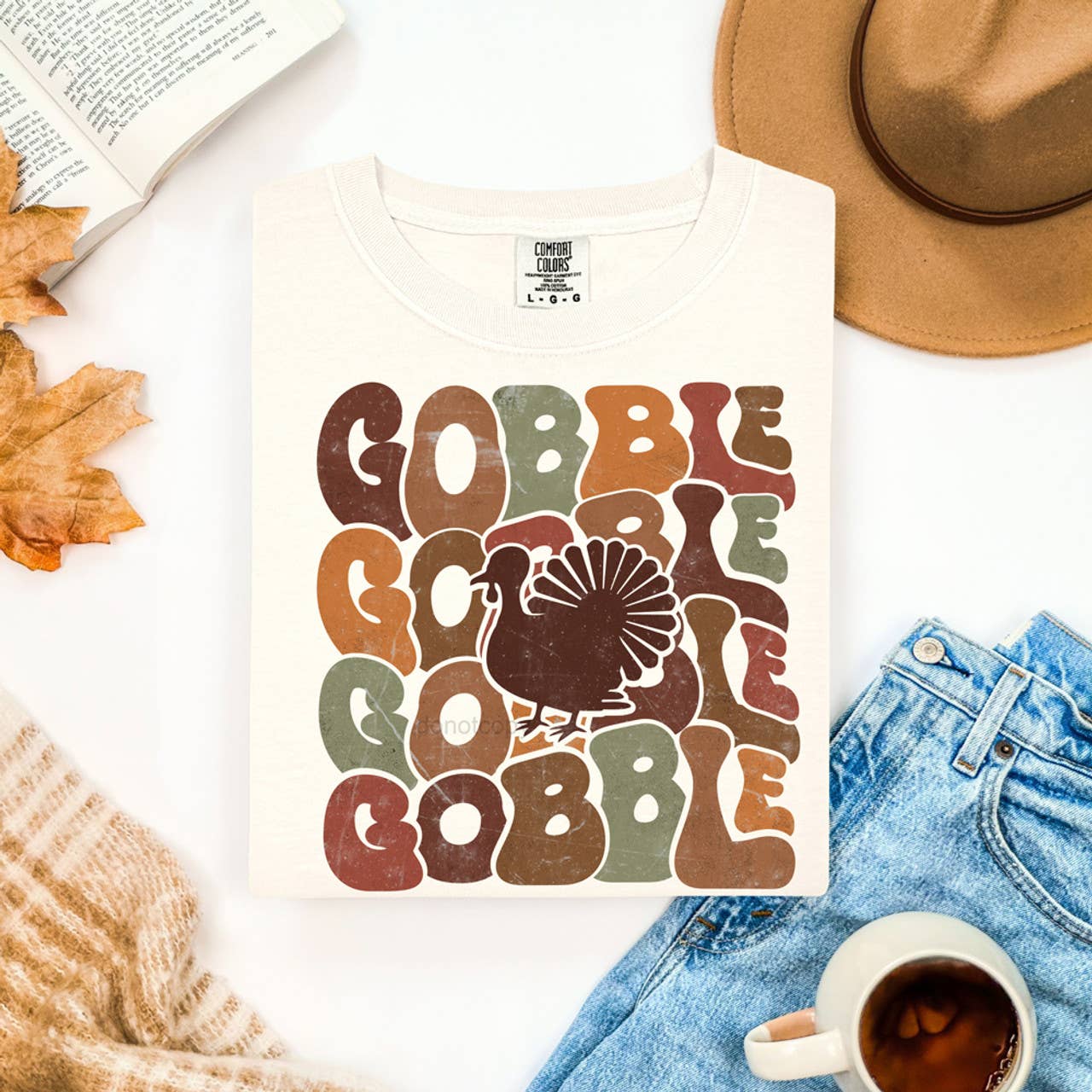 Stacked Gobble Retro Tee