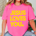 Jesus Loves You  Christian Graphic Shirt | Gildan