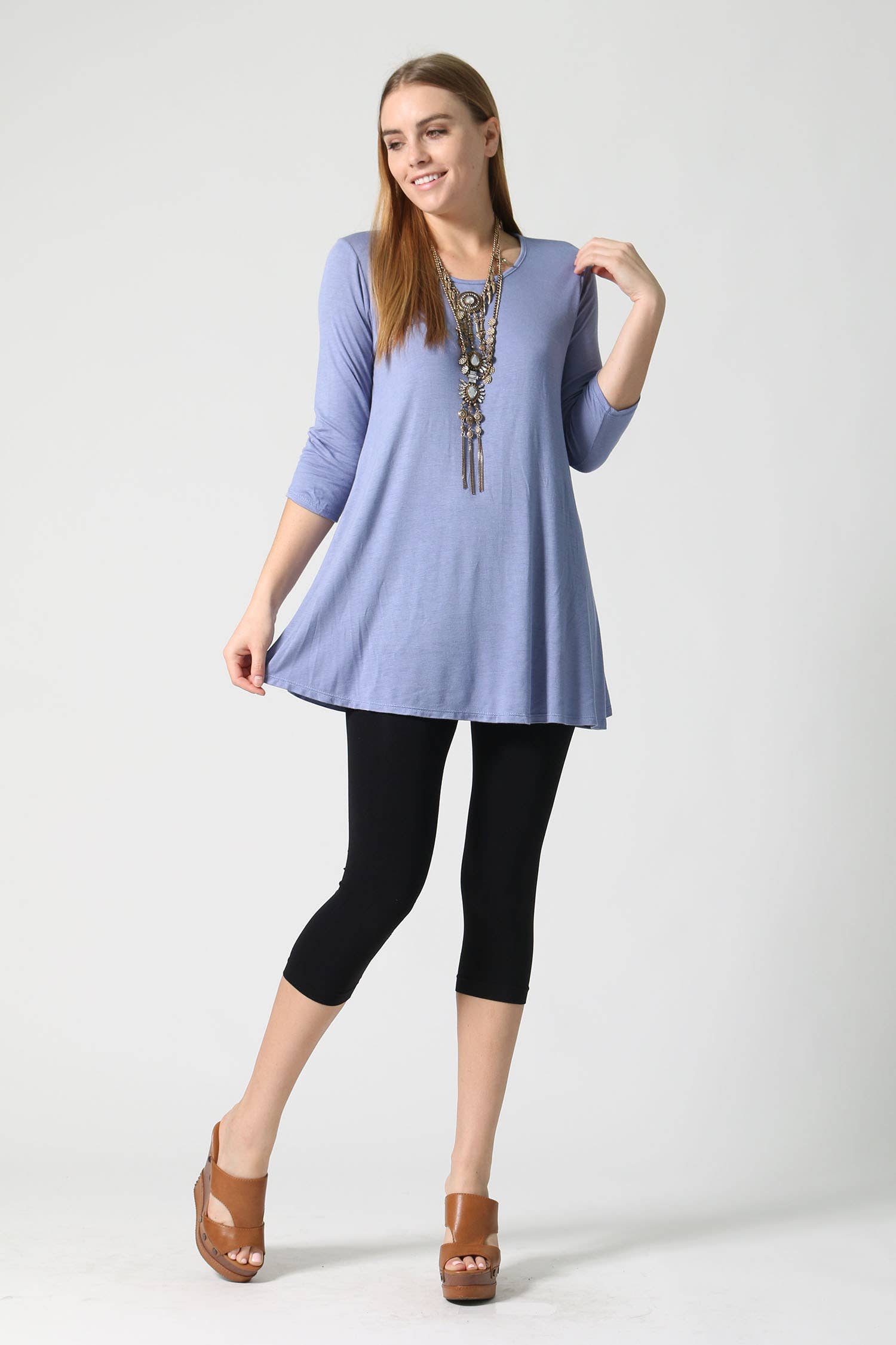 ...SI-4670 3Q Sleeve Convertible Draping Top