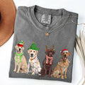 Christmas Dogs, Retriever, Labrador, Santa, Cute Tshirt