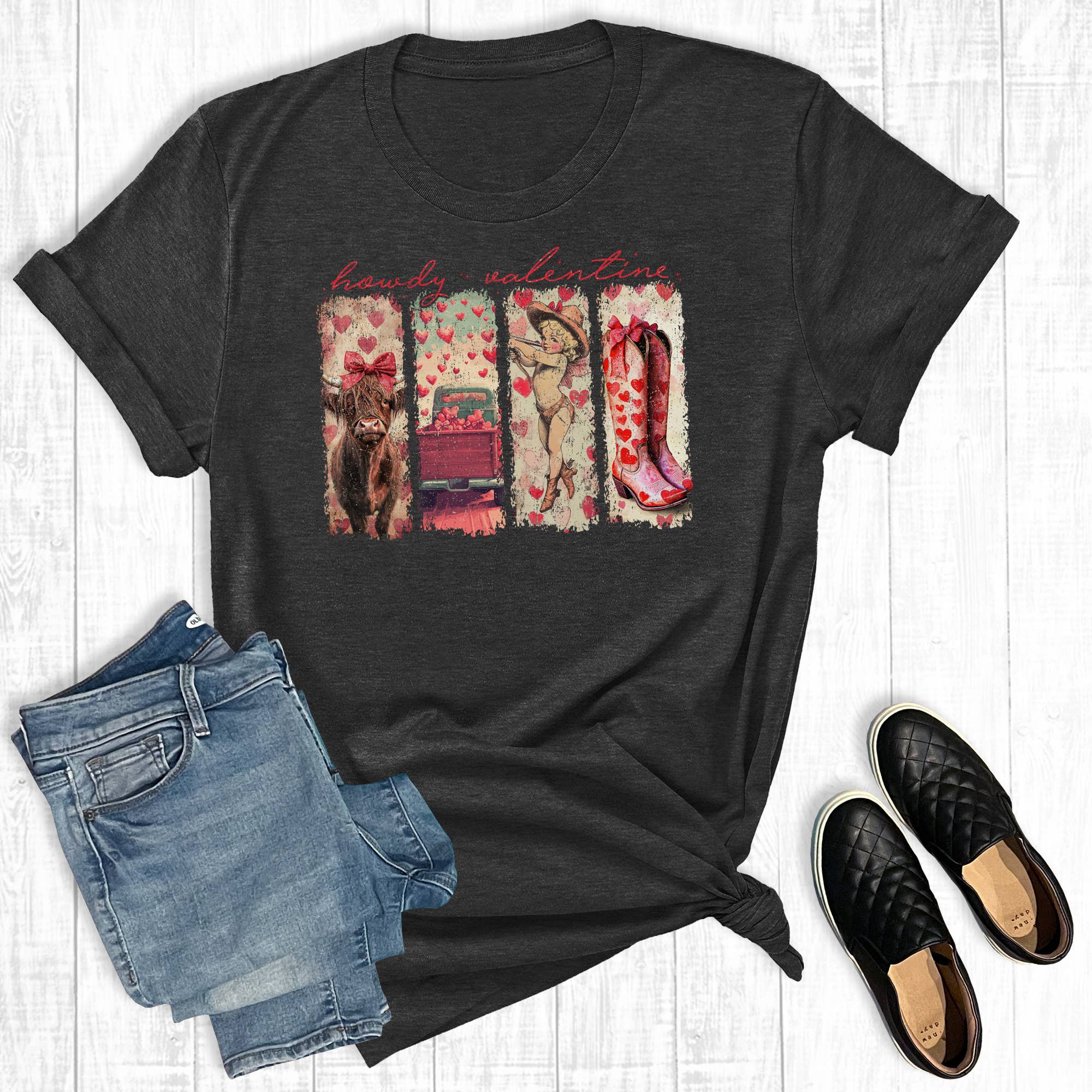 Retro Howdy Valentine Graphic Tee