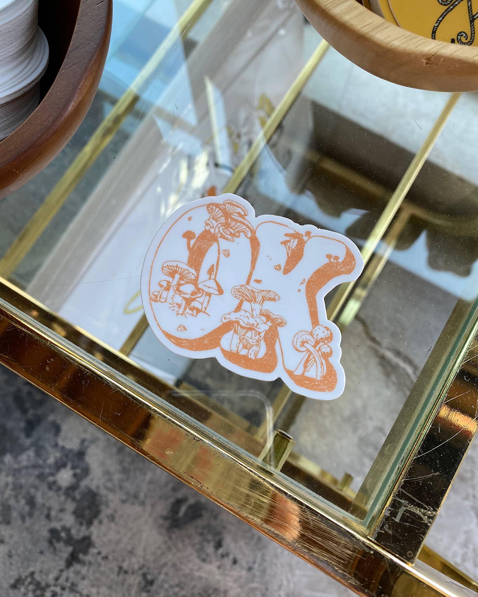 Ok Oklahoma Mushroom Decal Sticker