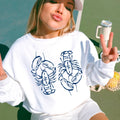 Coastal Aesthetic | Summer Coastal Lobsters Sweatshirt