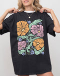Soft Abstract Flowers, Boho Floral, Summer, Festival Shirt