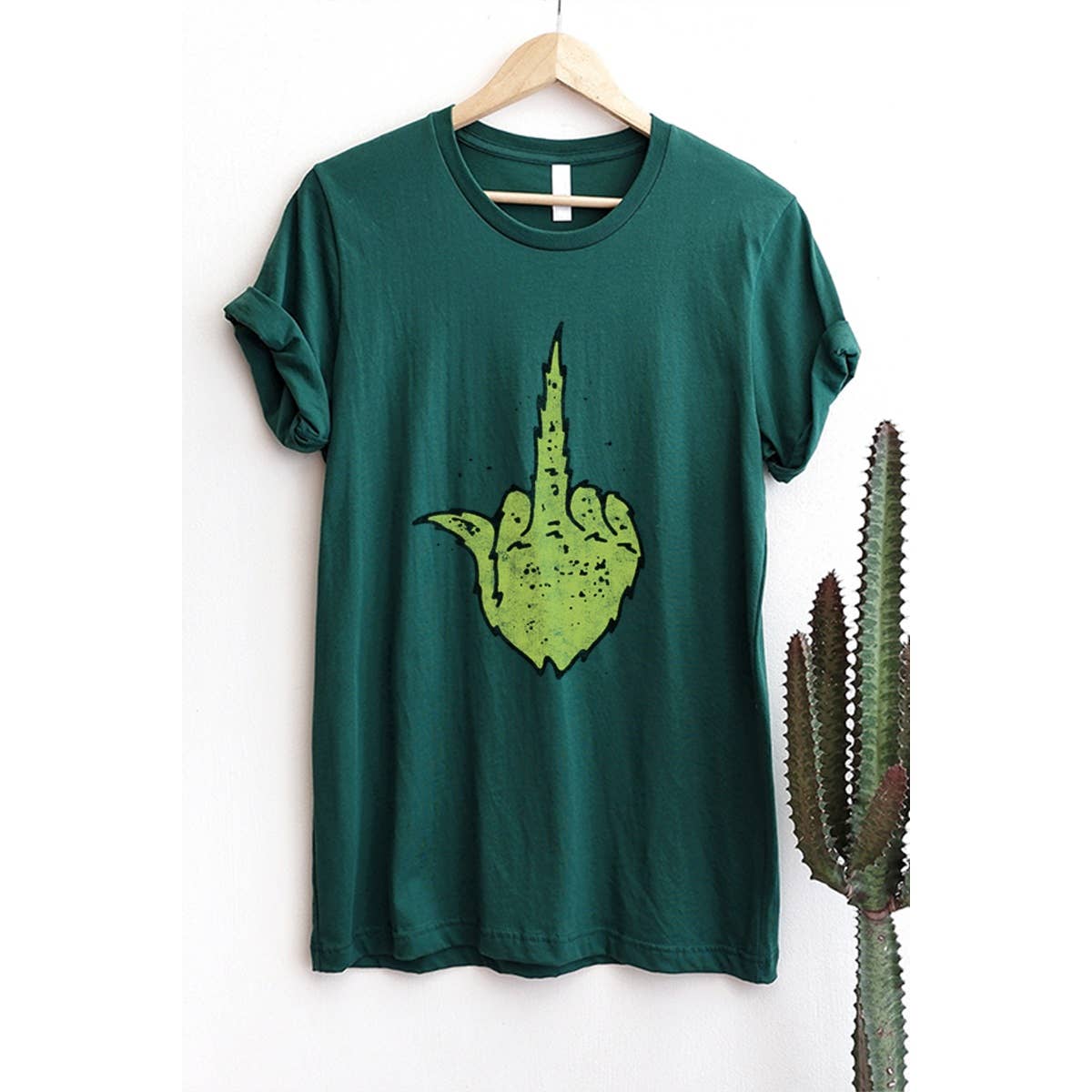 Grinch Hand Christmas  Vintage Graphic Tee