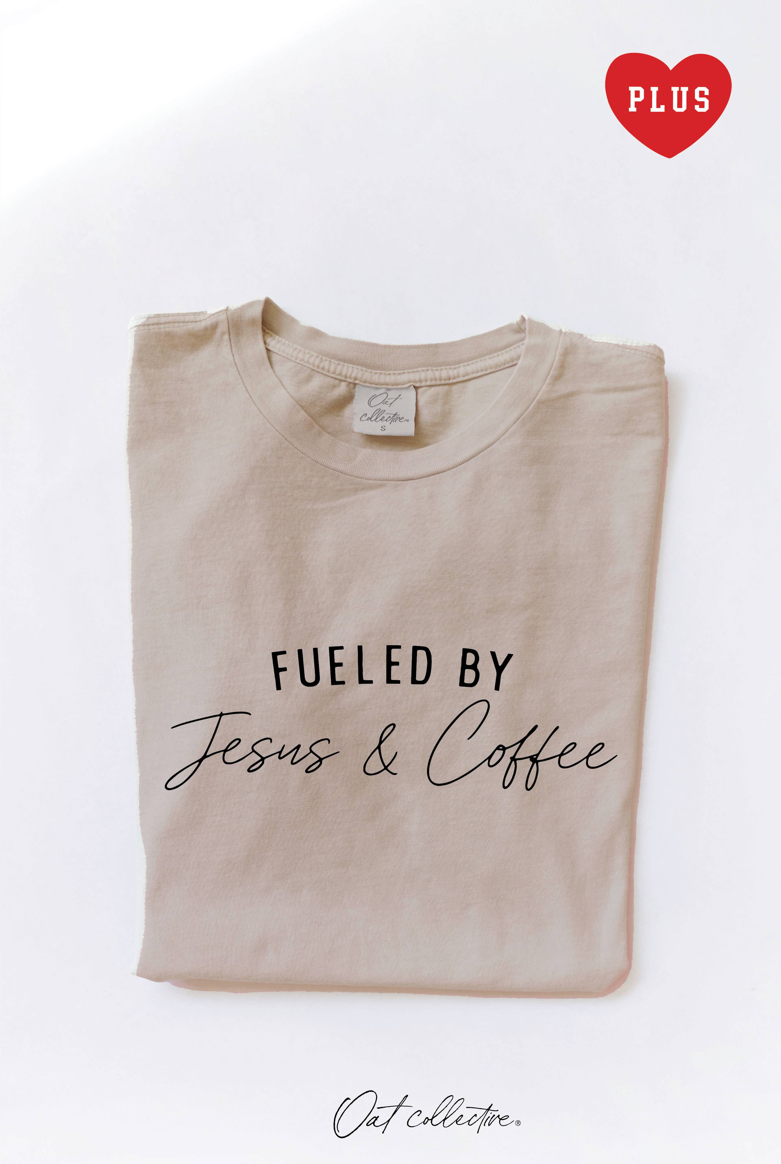 Fueled By Jesus and Coffee Plus Mineral Graphic Top