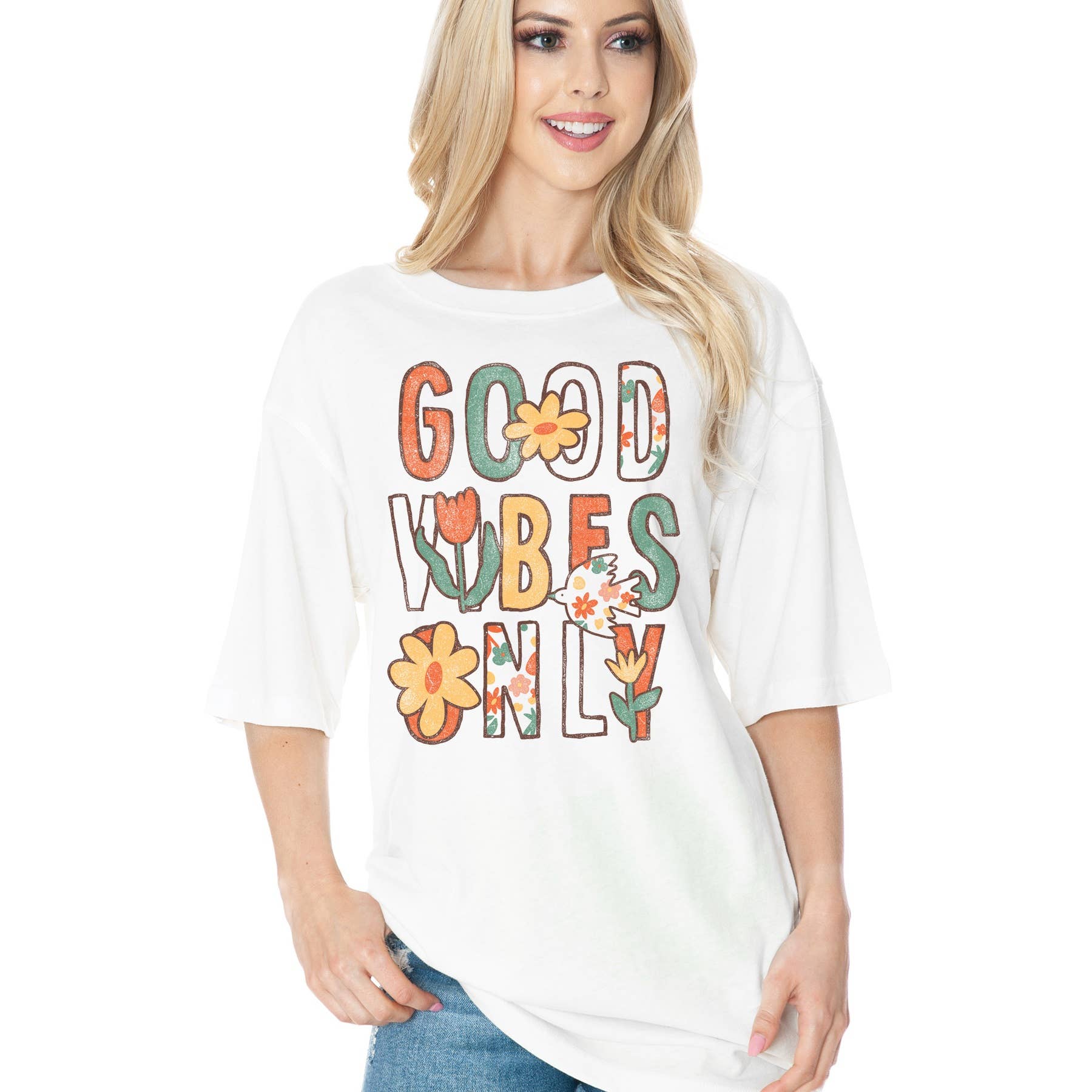 Unisex  Oversized - Good Vibes Only