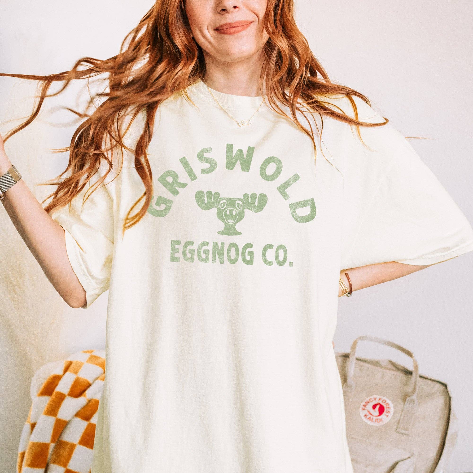 Griswold Eggnog Co. Christmas Comfort Colors Tee
