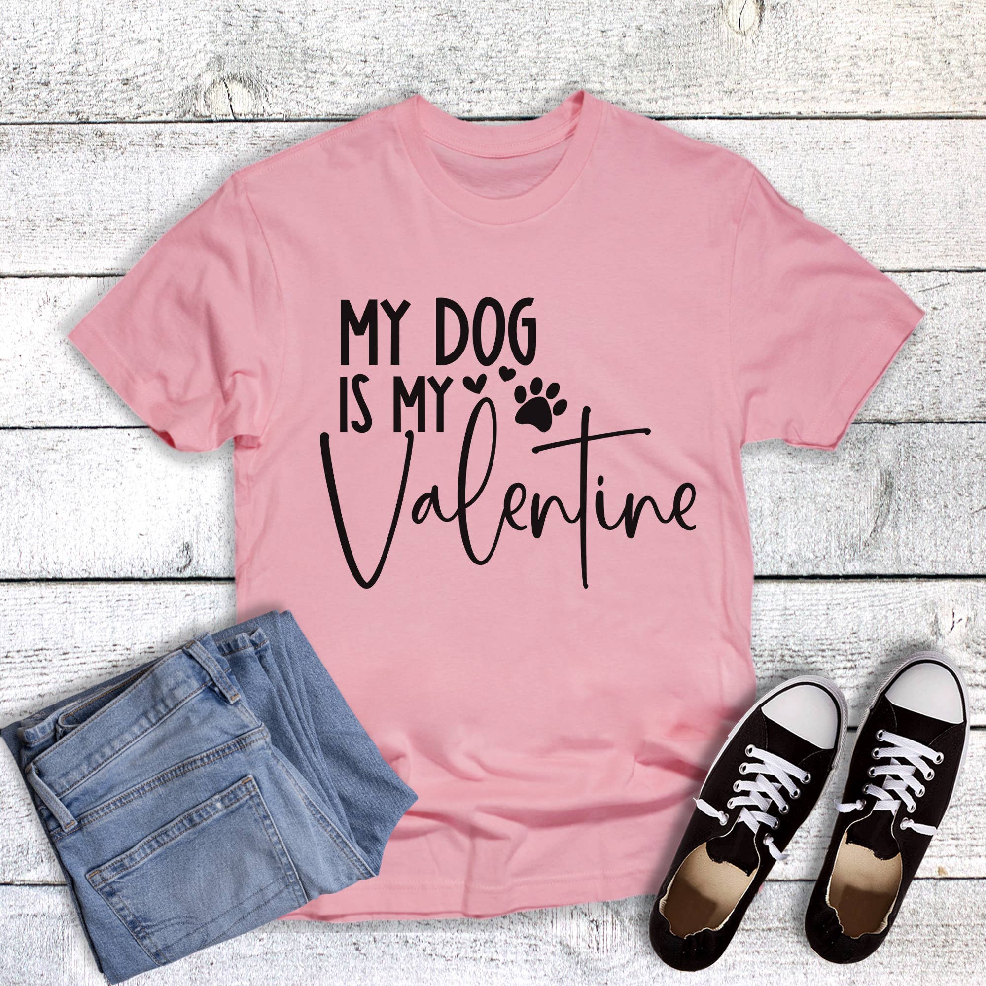 Valentine Pets Dog Graphic Tee