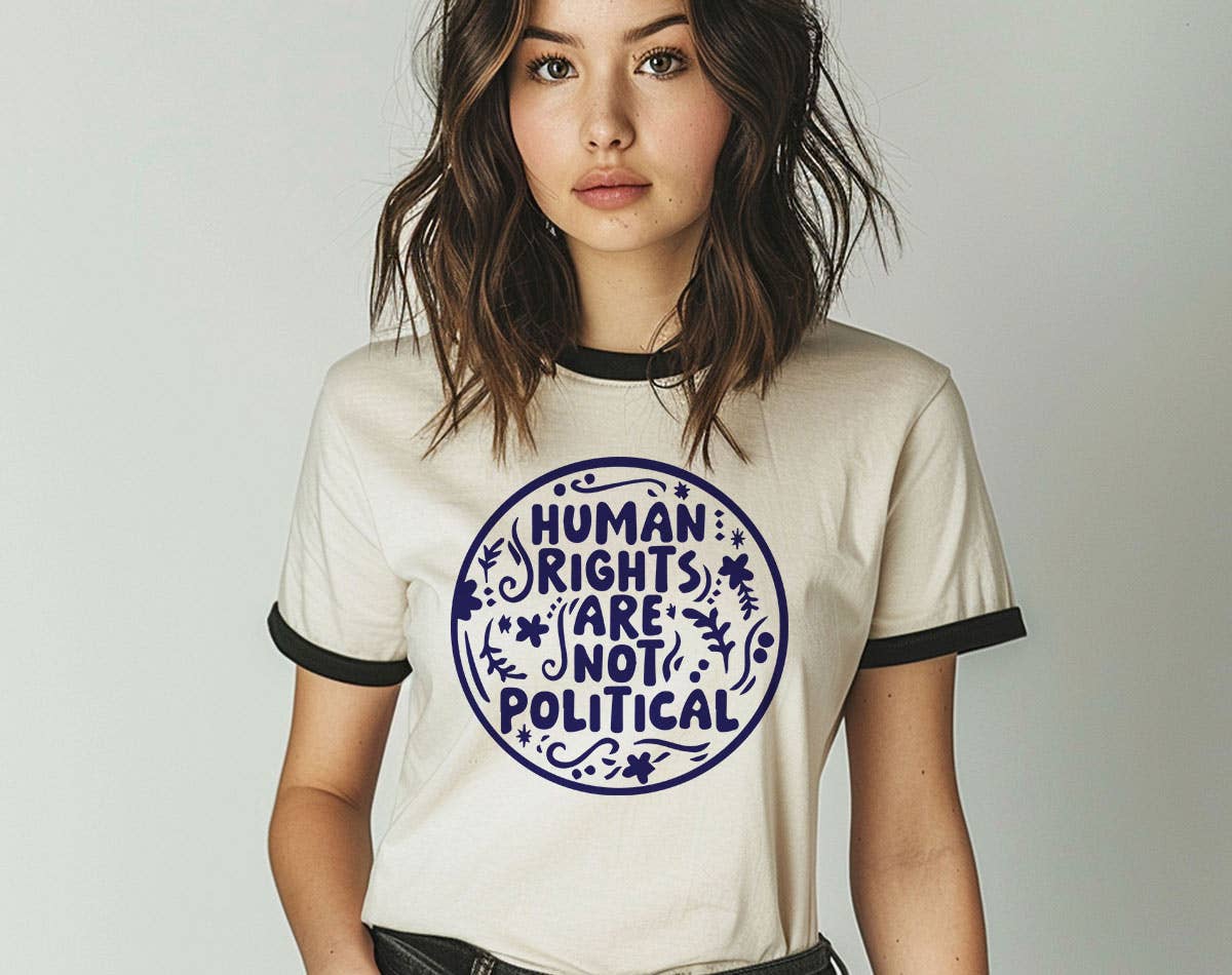 Human Rights Are Not Political - Liberal Protect Trans Tee