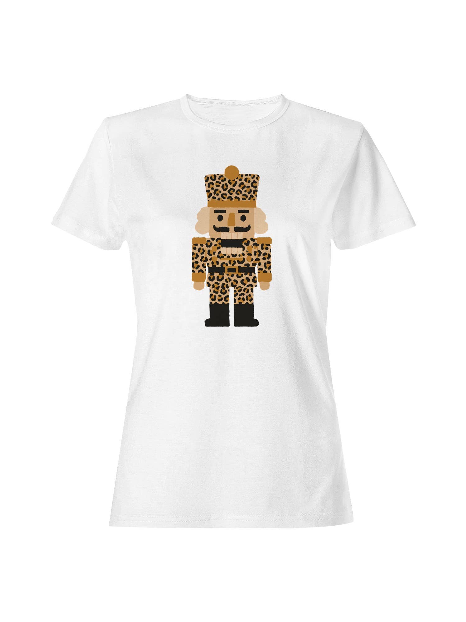 Leopard Print Nutcracker Design Women's T-Shirt